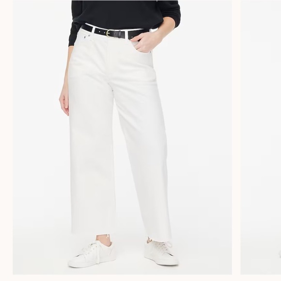 J crew Curvy wide-leg cropped jean in all-day stretch - Picture 1 of 4